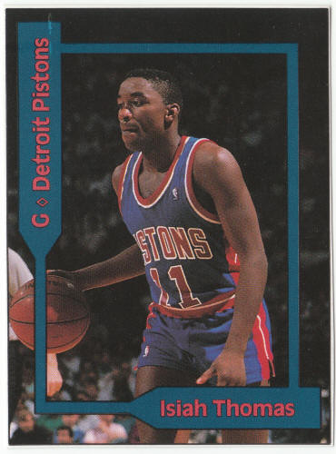 1990-91 SCD #10 Isiah Thomas Pocket Price Guide Card