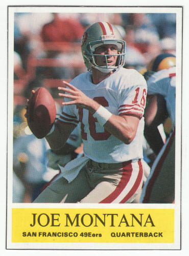 1990-91 SCD #1 Joe Montana Pocket Price Guide Card