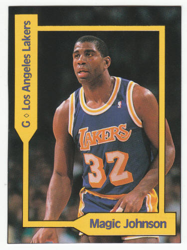 1990-91 SCD #12 Magic Johnson Pocket Price Guide Card