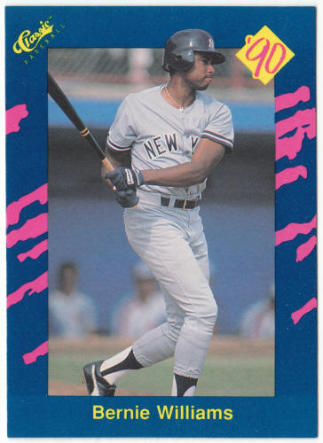 1990 Classic Baseball #10 Bernie Williams Rookie Card
