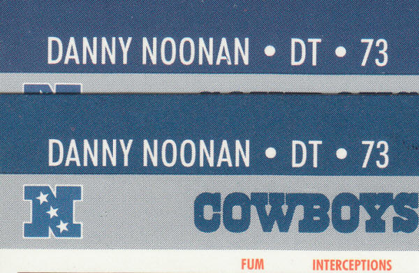 1990 Pro Set Football #481 Danny Noonan Error Correct Cards