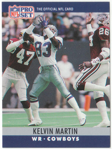 1990 Pro Set #83 Kelvin Martin Rookie Card