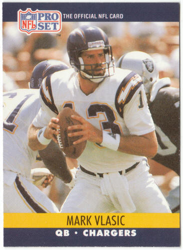 1990 Pro Set Football #634A Mark Vlasic ERR