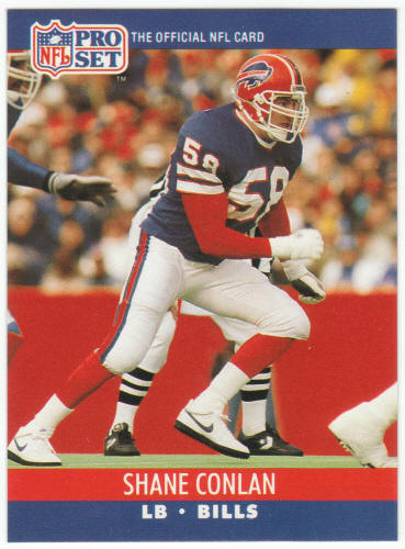 1990 Pro Set Football #437 Shane Conlan Error Card