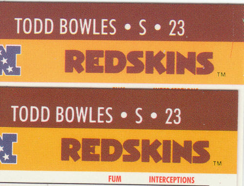 1990 Pro Set Todd Bowles 661 ERR COR