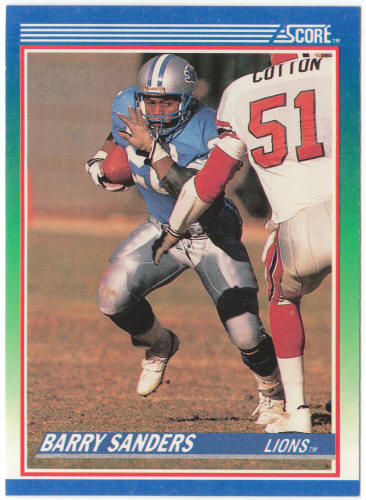 1990 Score Football #20 Barry Sanders