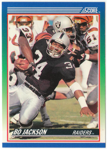 1990 Score Football #10 Bo Jackson