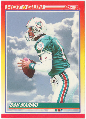 1990 Score Football #320 Dan Marino Hot Gun