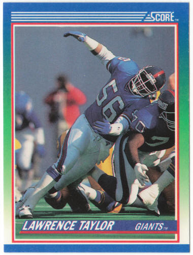 1990 Score Football #50 Lawrence Taylor