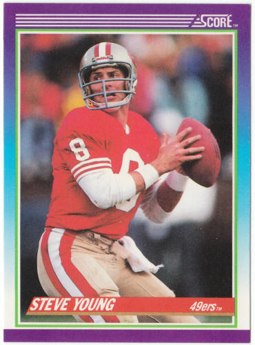 1990 Score Football #145 Steve Young