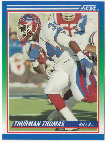 1990 Score Football #110 Thurman Thomas
