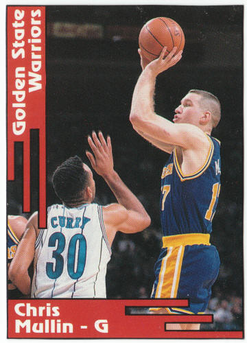 1991-92 SCD #33 Chris Mullin Pocket Price Guide Card