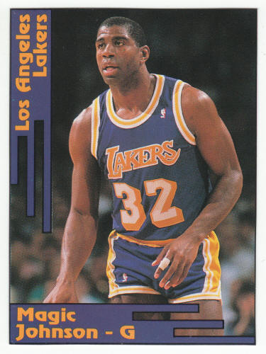 1991-92 SCD #17 Magic Johnson Pocket Price Guide Card