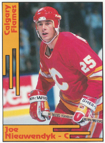1991-92 SCD #4 Joe Nieuwendyk Pocket Price Guide Card