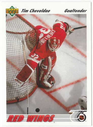 1991-92 Upper Deck Hockey #129 Tim Cheveldae