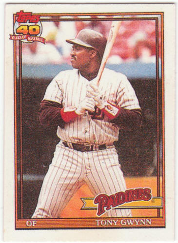 1991 Cracker Jack Topps Baseball #26 Tony Gwynn