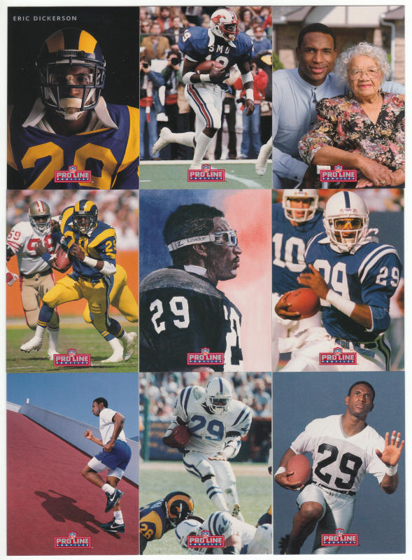 1992 Pro Line Profiles Mobil Eric Dickerson set