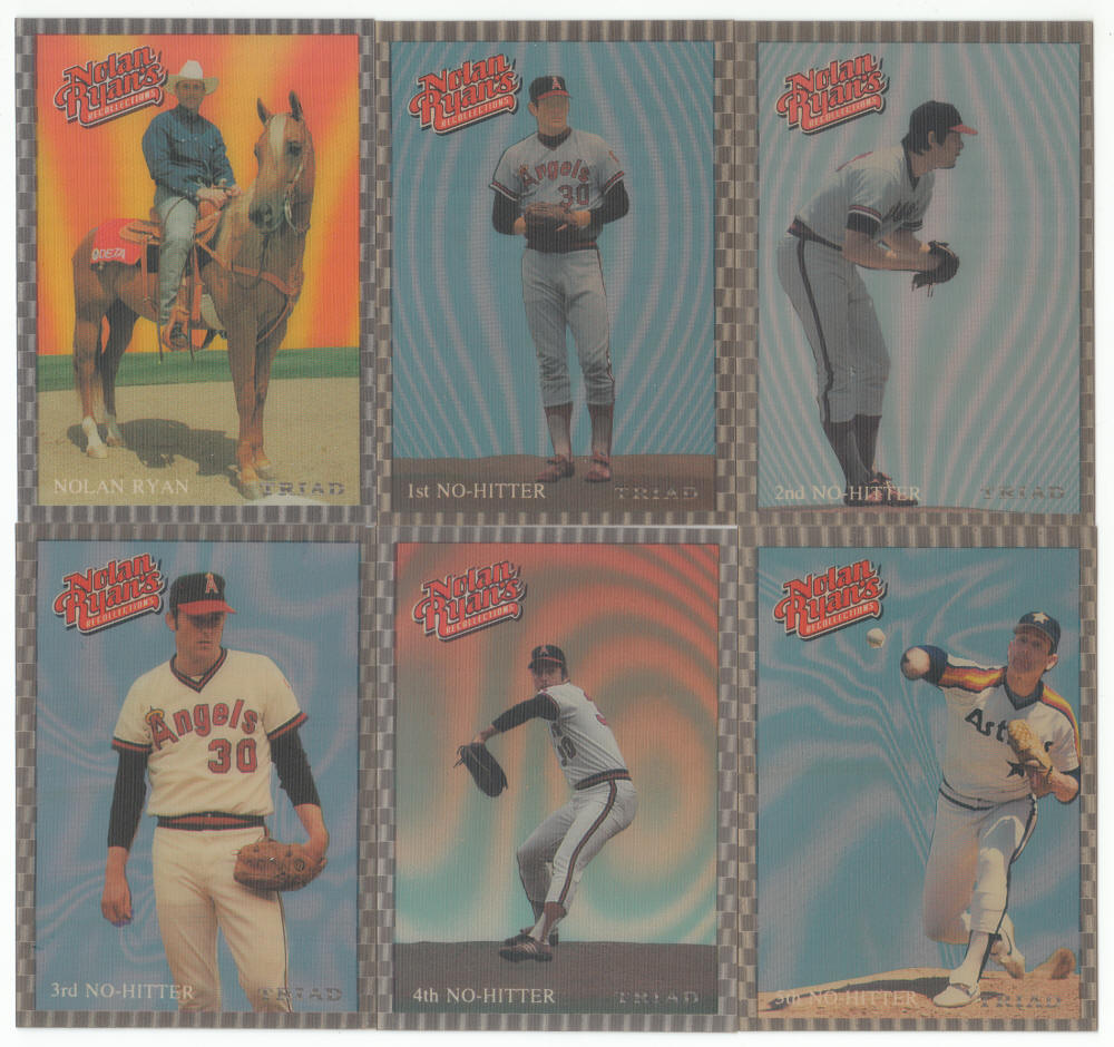 1993 Whataburger Triad Nolan Ryan Baseball Card Set