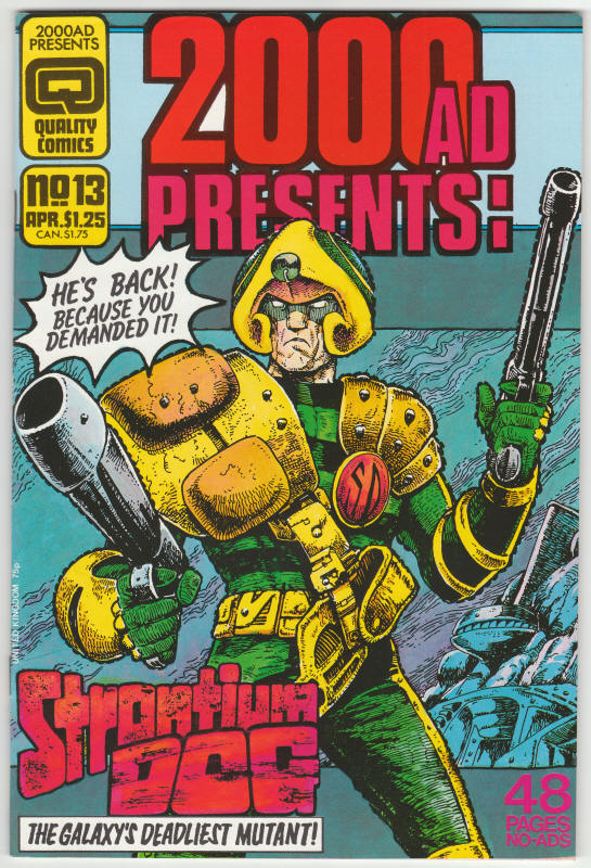 2000 AD Monthly Regular Series #13 front cover