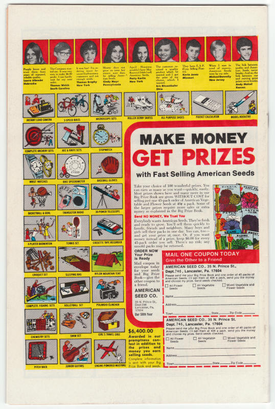 2001  A Space Odyssey #4 back cover