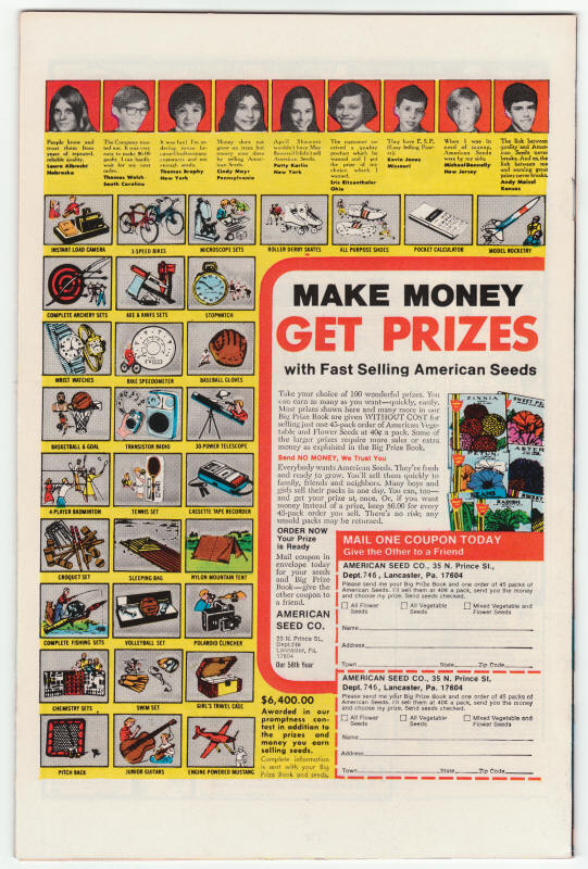 2001 A Space Odyssey #5 back cover