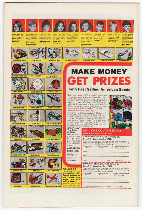 2001 A Space Odyssey #5 back cover