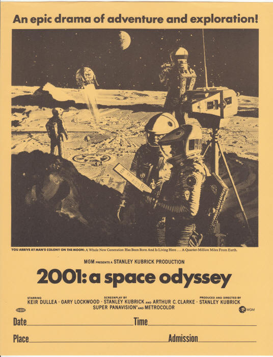 2001 A Space Odyssey Handbill small
