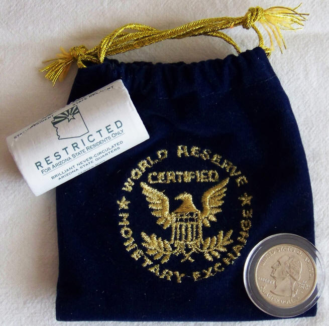 2008D US Arizona State Quarter Roll Bag
