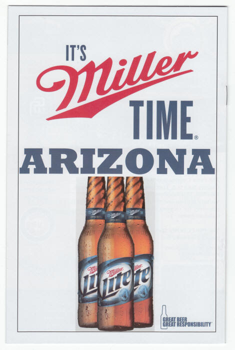 2013 MLB Spring Training Program back