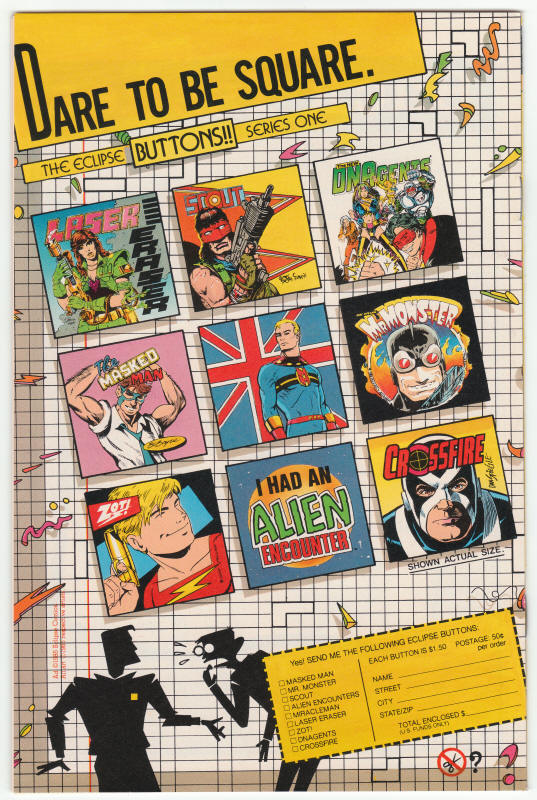 3D Alien Terror #1 back cover