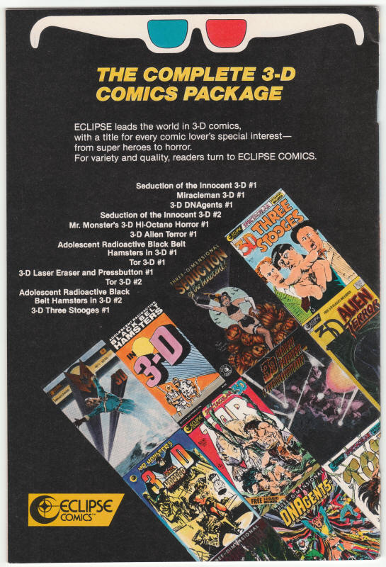 3D Three Stooges #1 back cover