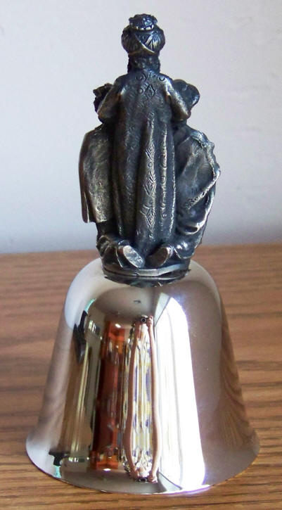 1980 Danbury Mint Three Wise Men Bell back