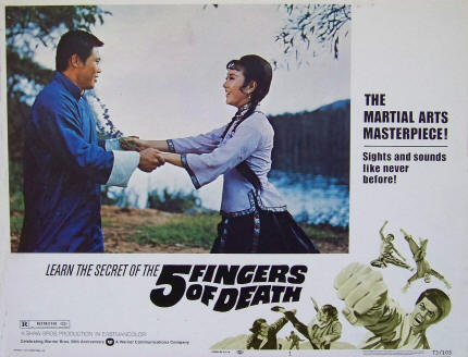 5 Fingers Of Death Lobby Card #1