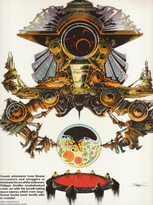 The 6 Voyages Of Lone Sloane back cover