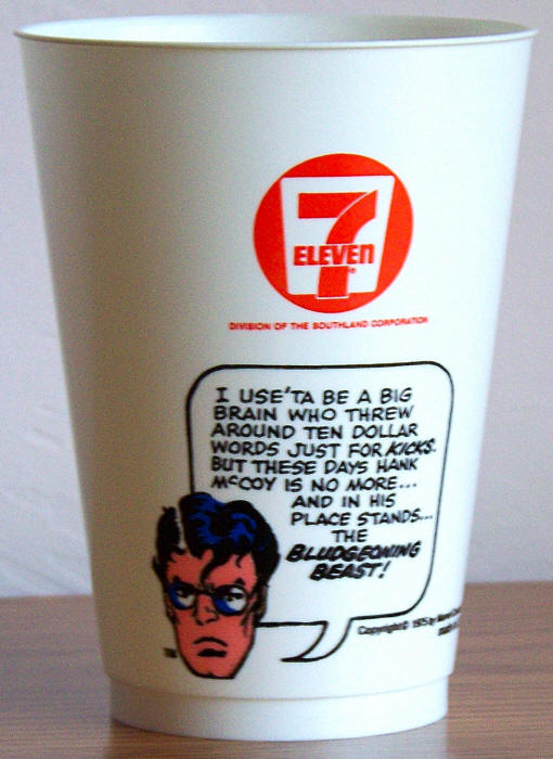 1975 Marvel Superhero 7-11 Slurpee Cup Beast