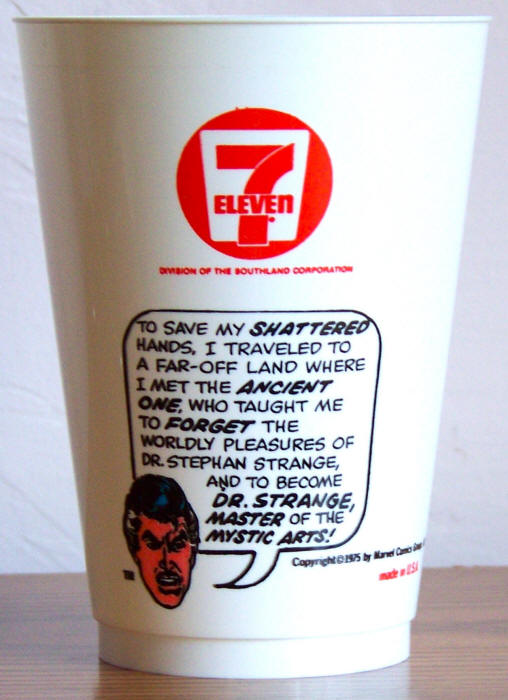 1975 Marvel Superhero 7-11 Slurpee Cup Doctor Strange