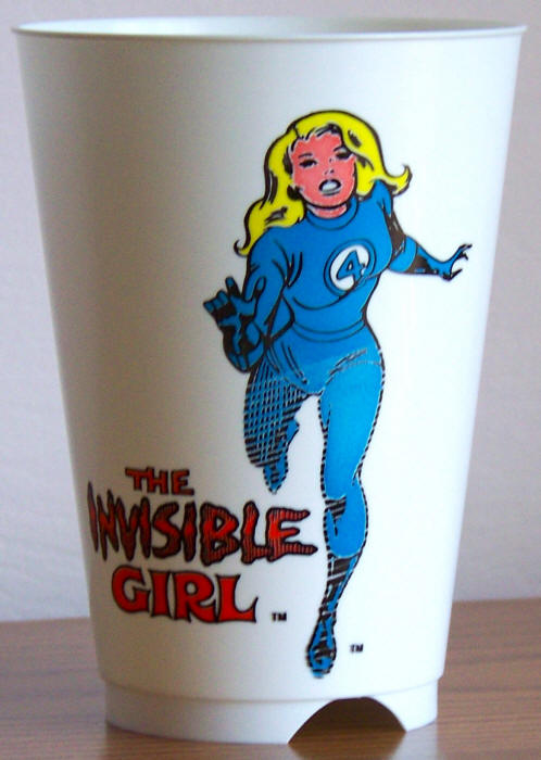 1975 Marvel Superhero 7-11 Slurpee Cup Invisible Girl
