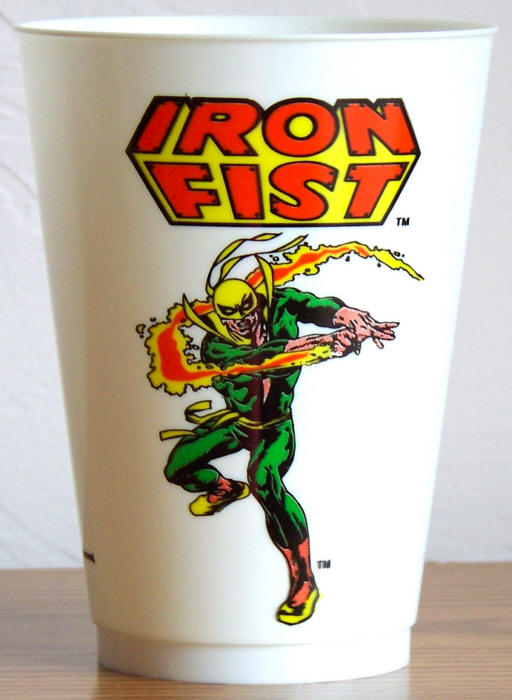 1975 Marvel Superhero 7-11 Slurpee Cup Iron Fist