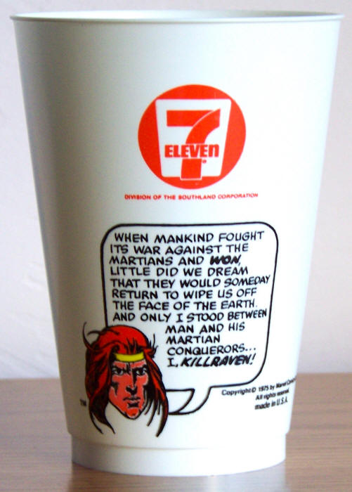 1975 Marvel Superhero 7-11 Slurpee Cup Killraven