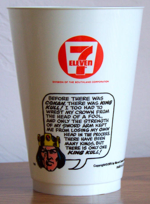 1975 Marvel Superhero 7-11 Slurpee Cup King Kull