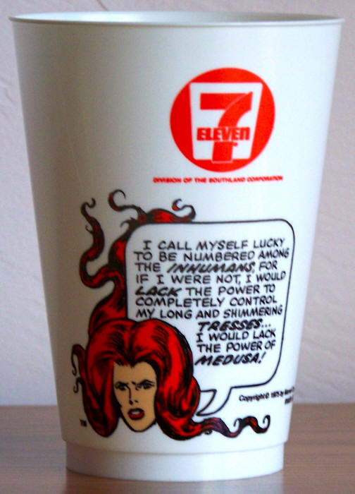 1975 Marvel Superhero 7-11 Slurpee Cup Medusa