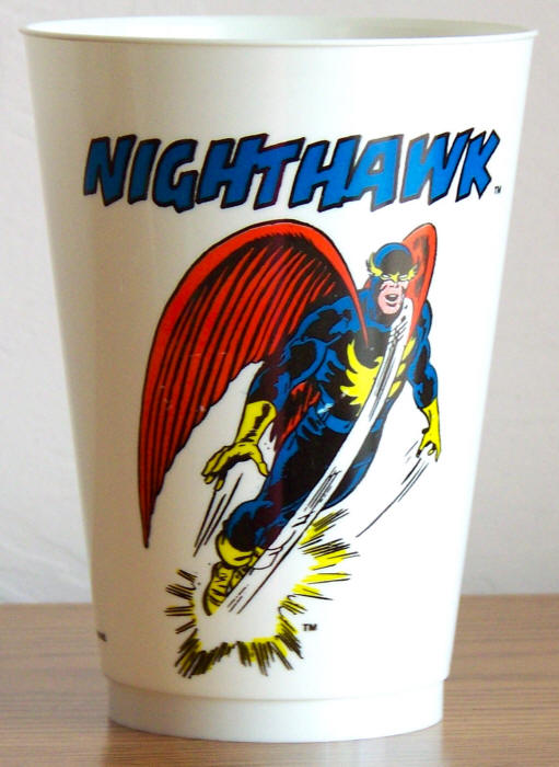 1975 Marvel Superhero 7-11 Slurpee Cup Nighthawk