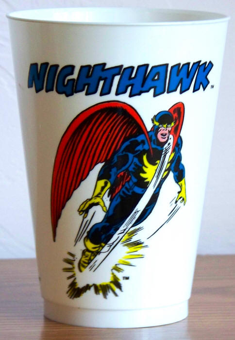 1975 Marvel Superhero 7-11 Slurpee Cup Nighthawk