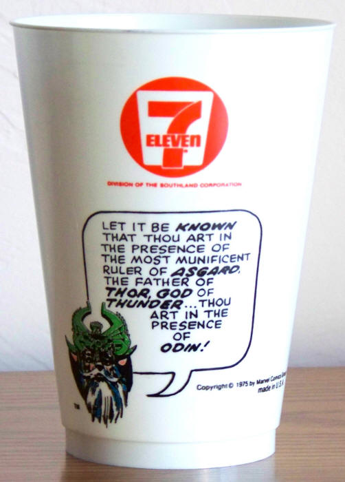 1975 Marvel Superhero 7-11 Slurpee Cup Odin