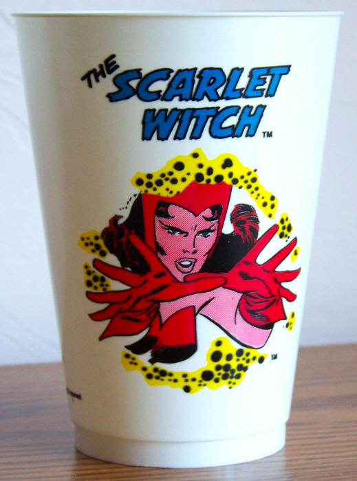 1975 Marvel Superhero 7-11 Slurpee Cup Scarlet Witch