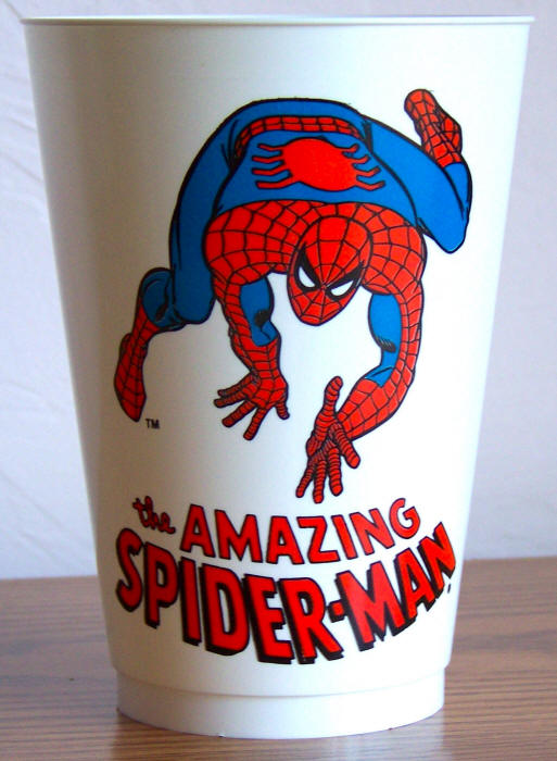1975 Marvel Superhero 7-11 Slurpee Cup Spiderman Variation 2