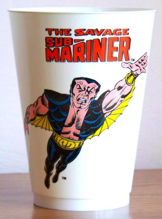 1975 Marvel Superhero 7-11 Slurpee Cup Savage Sub-Mariner