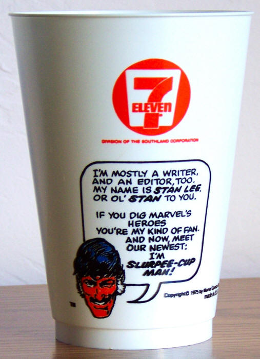 1975 Marvel Superhero 7-11 Slurpee Cup Super Stan