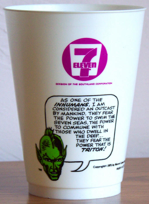 1975 Marvel Superhero 7-11 Slurpee Cup Triton