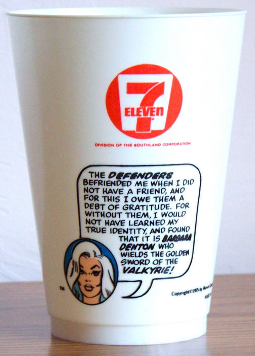 1975 Marvel Superhero 7-11 Slurpee Cup Valkyrie